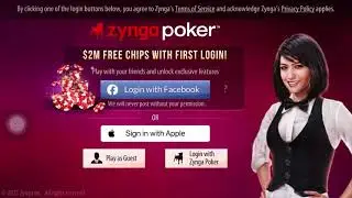 How to connect Zynga Poker with Facebook | earn 2M chip in Zynga Poker