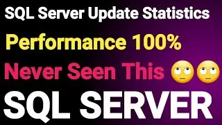 SQL Server Update statics || How to update Statics | SQL Server Update stats with full scan |