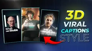 How to Edit Instagram 3D VIRAL Captions Reels I After Effects Tutorial