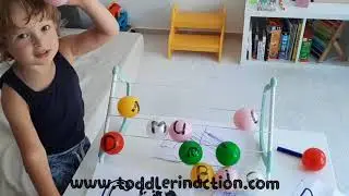 Build Words with Balls Educational Video Toddlers