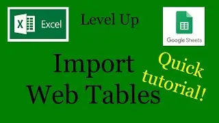 Excel - Import Web Data