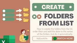 Create multiple FOLDERS from the LIST