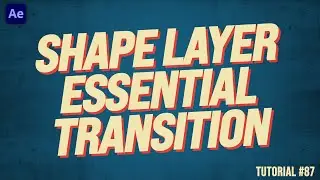 ESSENTIAL Shape Layer TRANSITIONS in Adobe After Effects | Adobe After Effects Tutorial