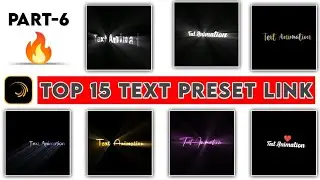 Top 15 🔥Alight Motion Text Animation Presets ||Alight Motion Preset Download Free 15 text presets
