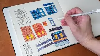 Sketching windows in different styles