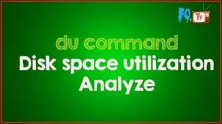 Linux Tutorial for Beginners | du Command | Check file size in Linux | FOTV