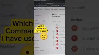 Which Git command I have used🤔#coding #git #bitbucket