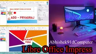 How To Create a Libreoffice Impress || libre office impress kaise chalte hai