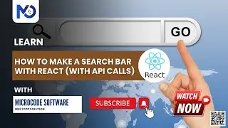 How to Make a Search Bar with React with API Calls | learn about React | Microcode Software