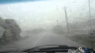 Heavy rain, thunder, lightning in Gander Bay