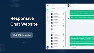 Responsive Chat Website - HTML CSS Javascript