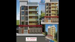 CADD Sketchup Model, 3D Exterior Building Design | Live Projects| AL-CADD| BANGARPET| AutoCAD.