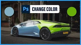 CHANGE COLOR of anything in Photoshop (1 min tutorial)