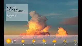 Weather App UI Design In JavaFx | Netbeans - Scene Builder