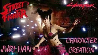 Cyberpunk 2077 Juri Han from Street Fighter Character Creation & Clothes