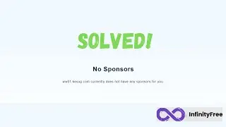 No Sponsors error on infinity free |  Solved