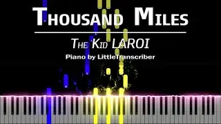 The Kid LAROI - Thousand Miles (Piano Cover) Tutorial by LittleTranscriber