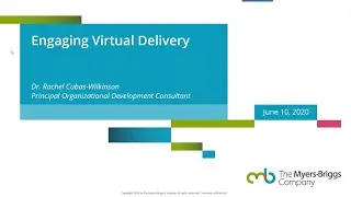 Engaging Virtual Delivery: Tips for Practitioners Leading Virtual Learning