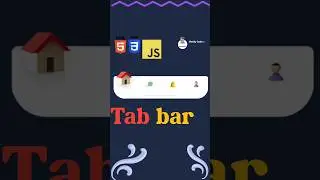 navigation bar || Mobile View tab bar using html css javascript || 