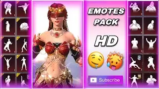 Pubg mobile ultra hd 😍 | Moon dancer set 🌙 | Rouge set 💃 | Mythic Emotes Pack 🥵| Lobby edit 4k