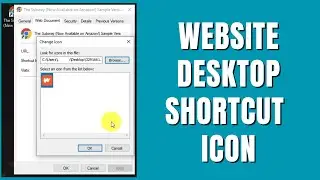 Create Website Desktop Shortcut & Add Custom Shortcut Image