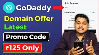 Godaddy Domain Offer Promo Codes 2024 🔥|| Get Godaddy Domain ₹125 Only