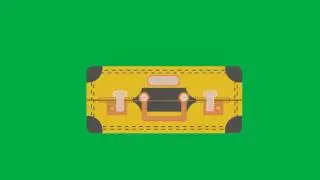 Luggage Animated Green Screen