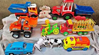 toy video | gadi wala cartoon | toy helicopter ka video | tractor, train, jcb 116 dollar investment