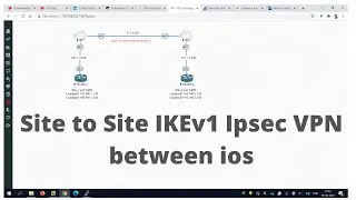 site to site ipsec vpn configuration with ikev1 between cisco ios