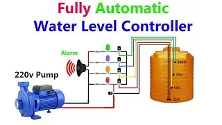 How to make Fully Automatic Water Level Controller with Alarm using BC547 & NE555