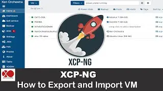 Export an Import VM on Xen Orchestra