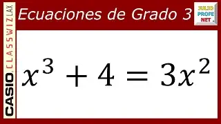 ECUACIONES DE TERCER GRADO - Ejercicio 4 (con CASIO Classwiz fx-991LA X)