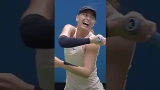 Maria Sharapova hits 2 LEFTY forehands in stunning point! 👀