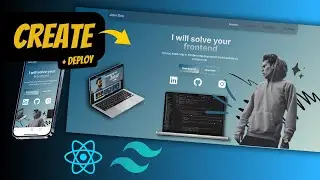 How to React JS + Tailwind CSS Portfolio Multipage Website | Step by Step Tutorial
