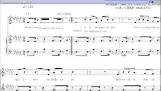 Boom Boom by Justice Crew - Piano Sheet Music:Teaser