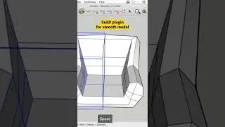 SubD plugin for smooth model #shorts #sketchup