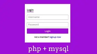 How To Create A Login System Using PHP And Mysql