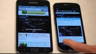 Samsung Galaxy Nexus vs. Samsung Galaxy Note Full Browser Test! (HD) Part 1 Review