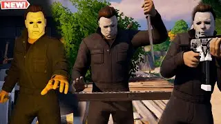 Fortnite MICHAEL MYERS Skin GAMEPLAY! (Fortnitemares 2023)