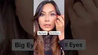 Makeup Tutorial on Big Eyes vs. Small Eyes | #shorts #makeupshorts #makeuphackstiktok #makeuptips