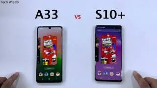 SAMSUNG A33 vs S10+  Speed Test