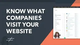 Know What Companies Visit Your Website with The Prospects Tool | HubSpot Tutorial