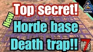 7 days to die 1.0 secret horde base design! kill hordes super easy!