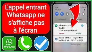 Lappel entrant Whatsapp ne saffiche pas à lécran | appel vidéo Whatsapp ne affiche pas à lécran