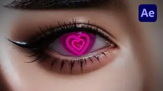 EASY NEON HEART 💓 EYES Animation How To! | After Effects Tutorial