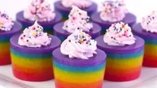 How to Make Double Rainbow Cake Jelly Shots