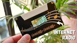 Retro Internet Radio using ESP32 & Transparent OLED Display