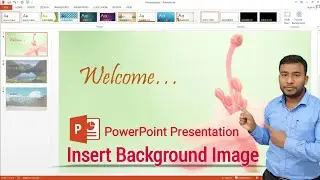 How to Set Transparent Background Image in Microsoft PowerPoint | Insert Slide Background Image