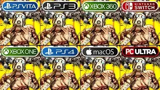 Borderlands 2 | PS Vita vs PS3 vs Xbox 360 vs Nintendo Switch vs X One vs PS4 vs macOS vs PC Ultra