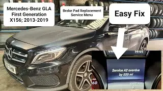 Service A Reset on Mercedes GLA mk1 